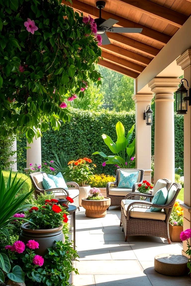 Garden Inspired Lounge - 24 Lanai Porch Ideas