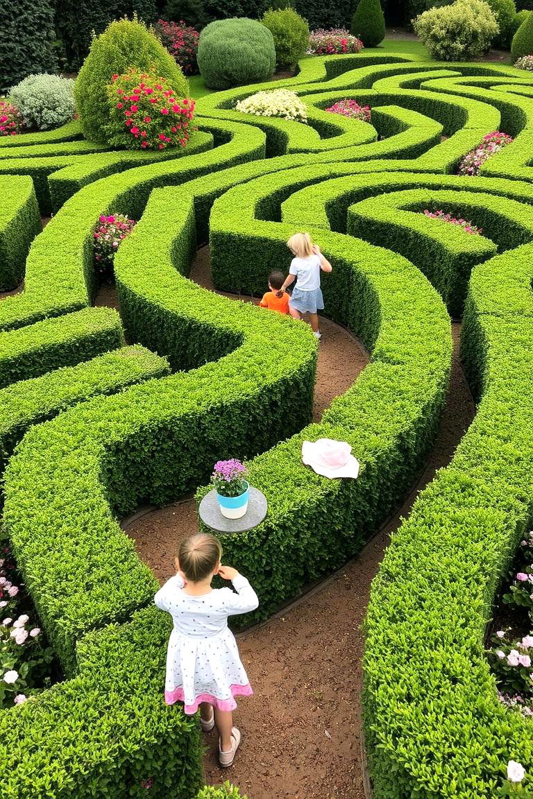 Garden Maze - 24 Backyard Ideas for Kids