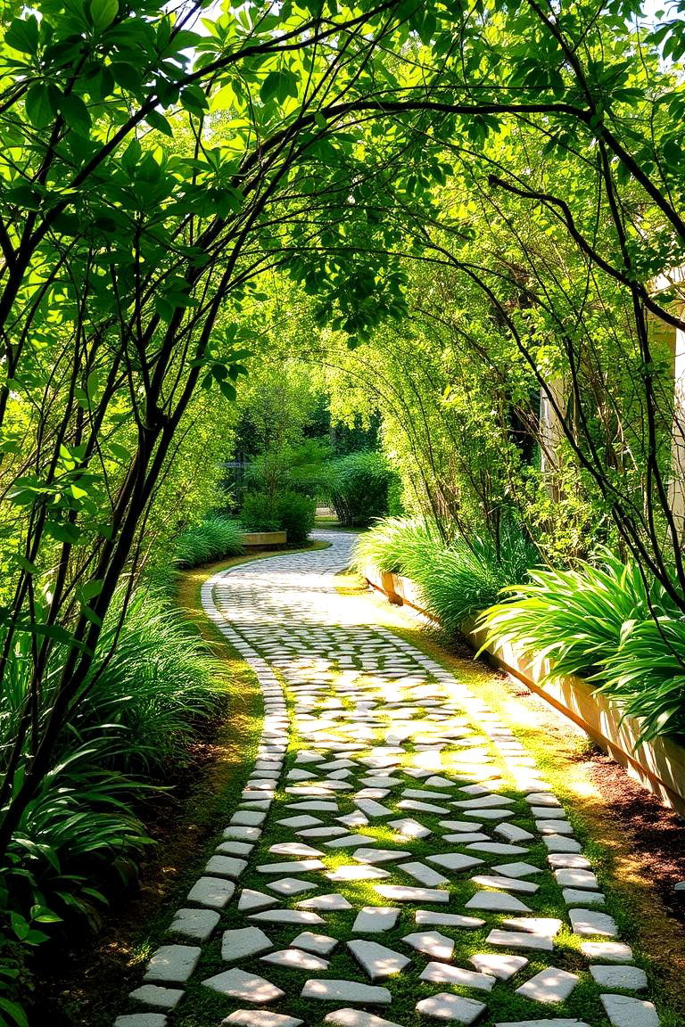 Garden Oasis Pathway - 24 Cobble Stone Walkway Ideas