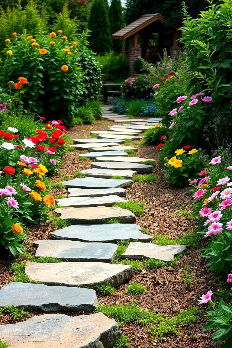 Garden Pathway - 24 Backyard Oasis Ideas