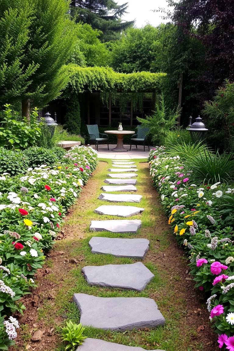 Garden Pathway Patio - 24 Backyard Patio Ideas