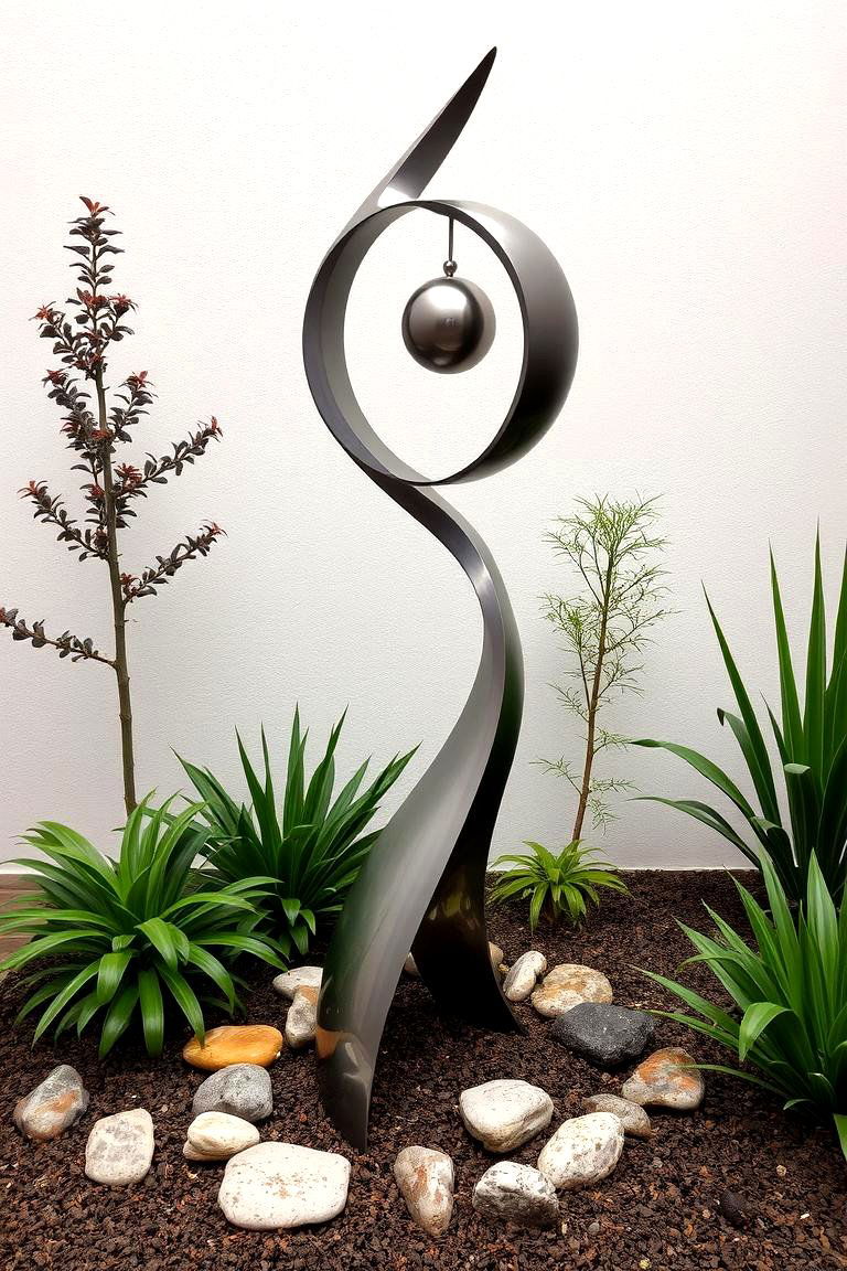 Garden Sculpture or Art - 24 Modern Small Garden Ideas