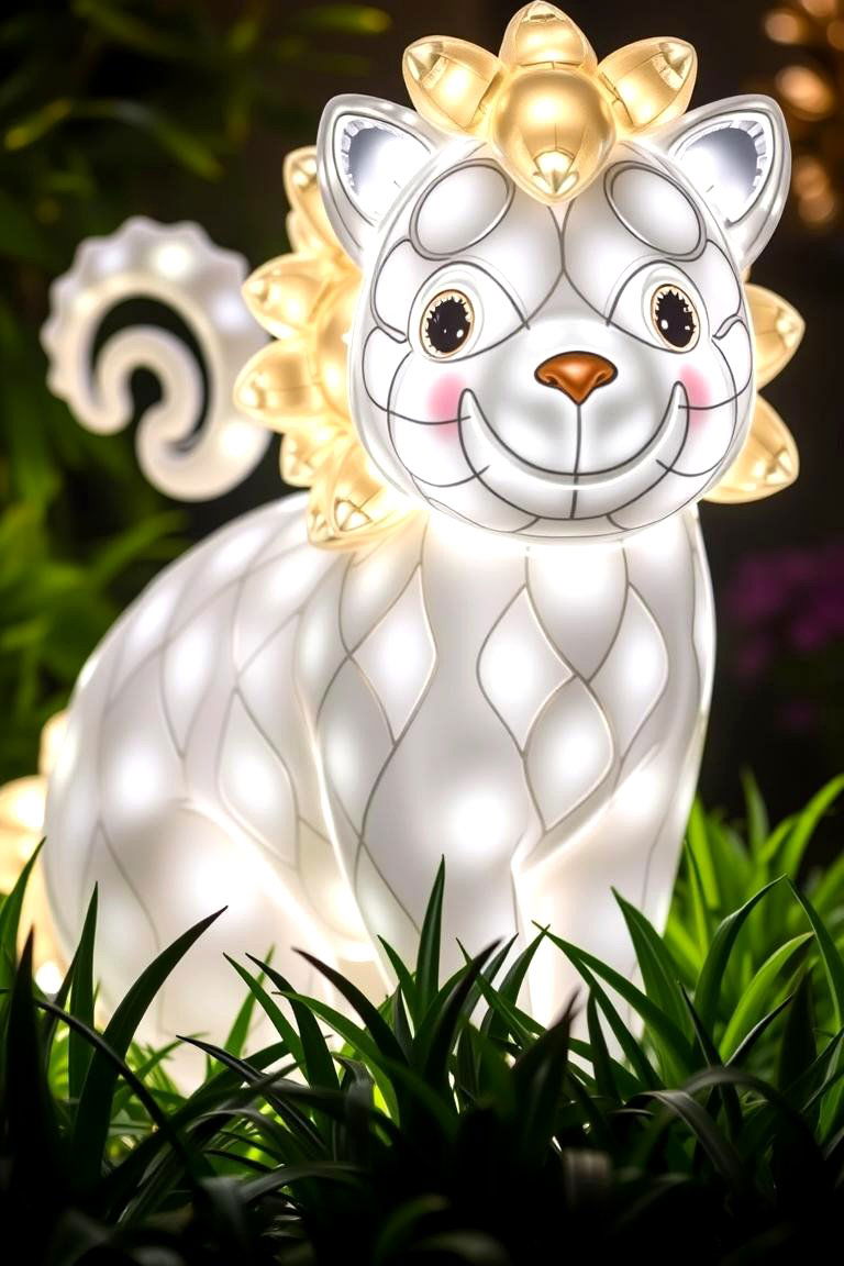 Garden Sculptures with Integrated Lighting - 24 Garden Lighting Ideas
