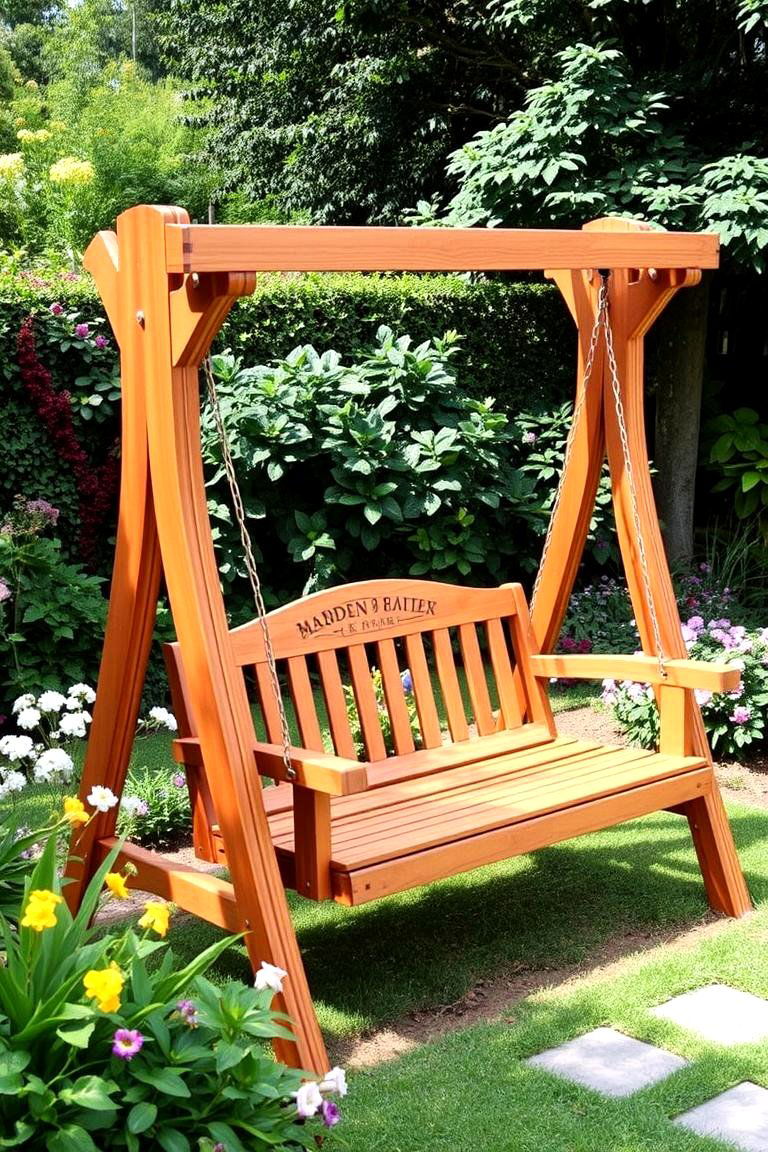 Garden Swing - 24 Outdoor Living Space Ideas