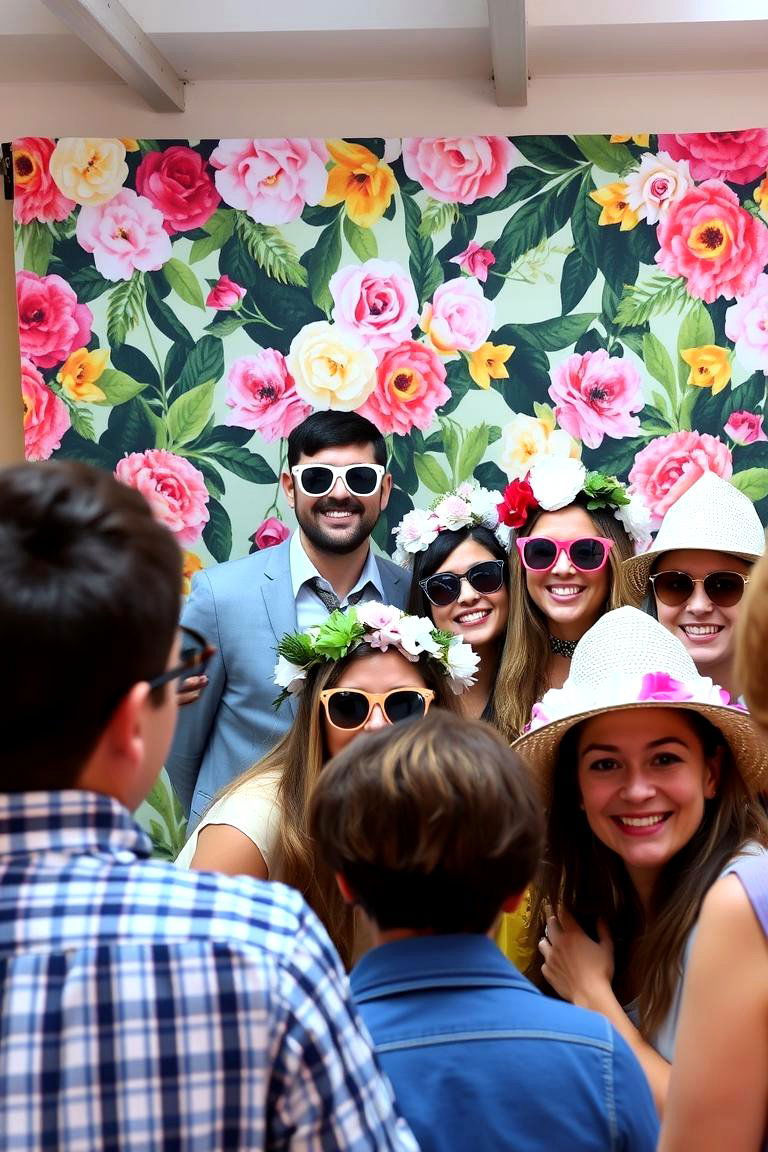 Garden Themed Photo Booth - 24 Garden Party Ideas