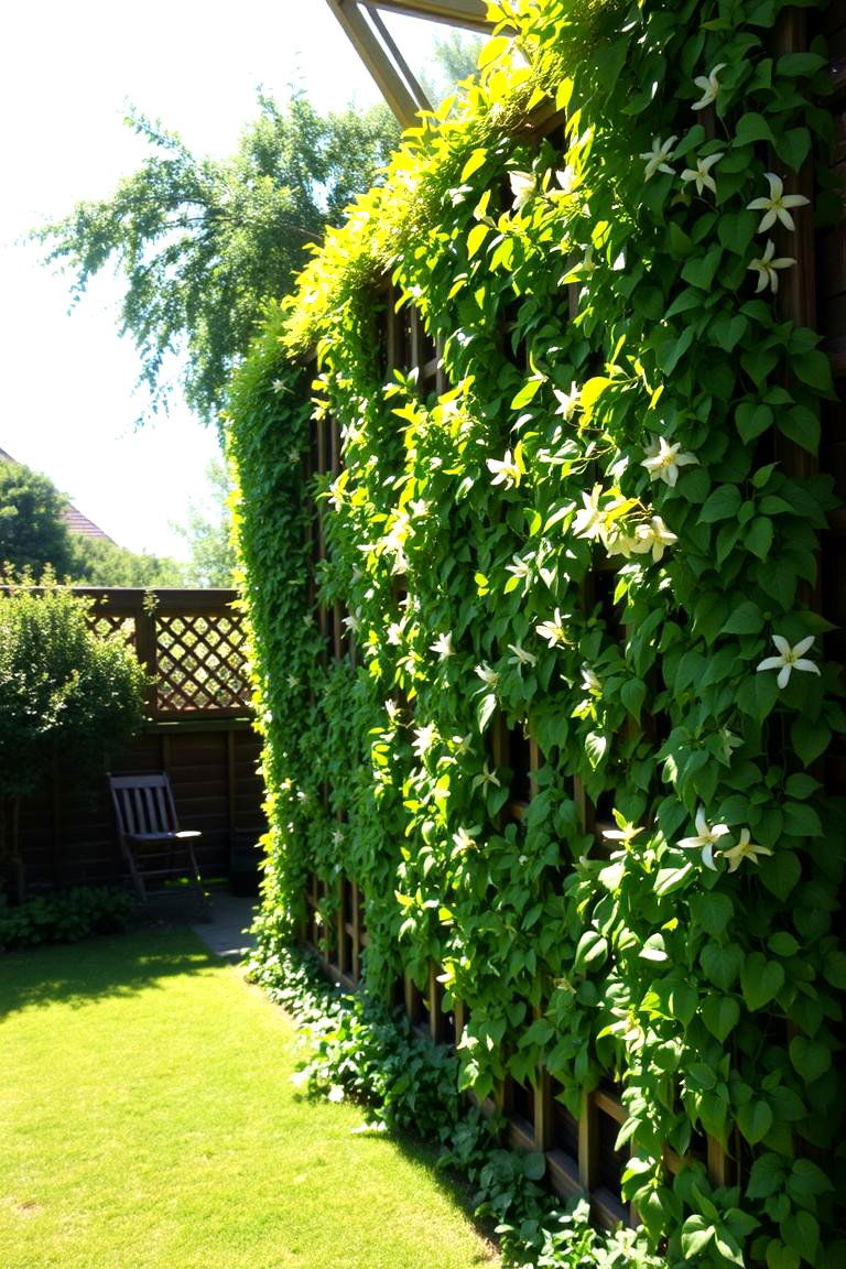 Garden Trellis Wall - 24 Garden Trellis Ideas