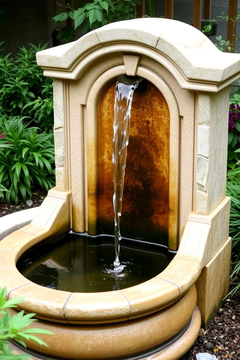 Garden Water Fountain - 24 Backyard Decor Ideas