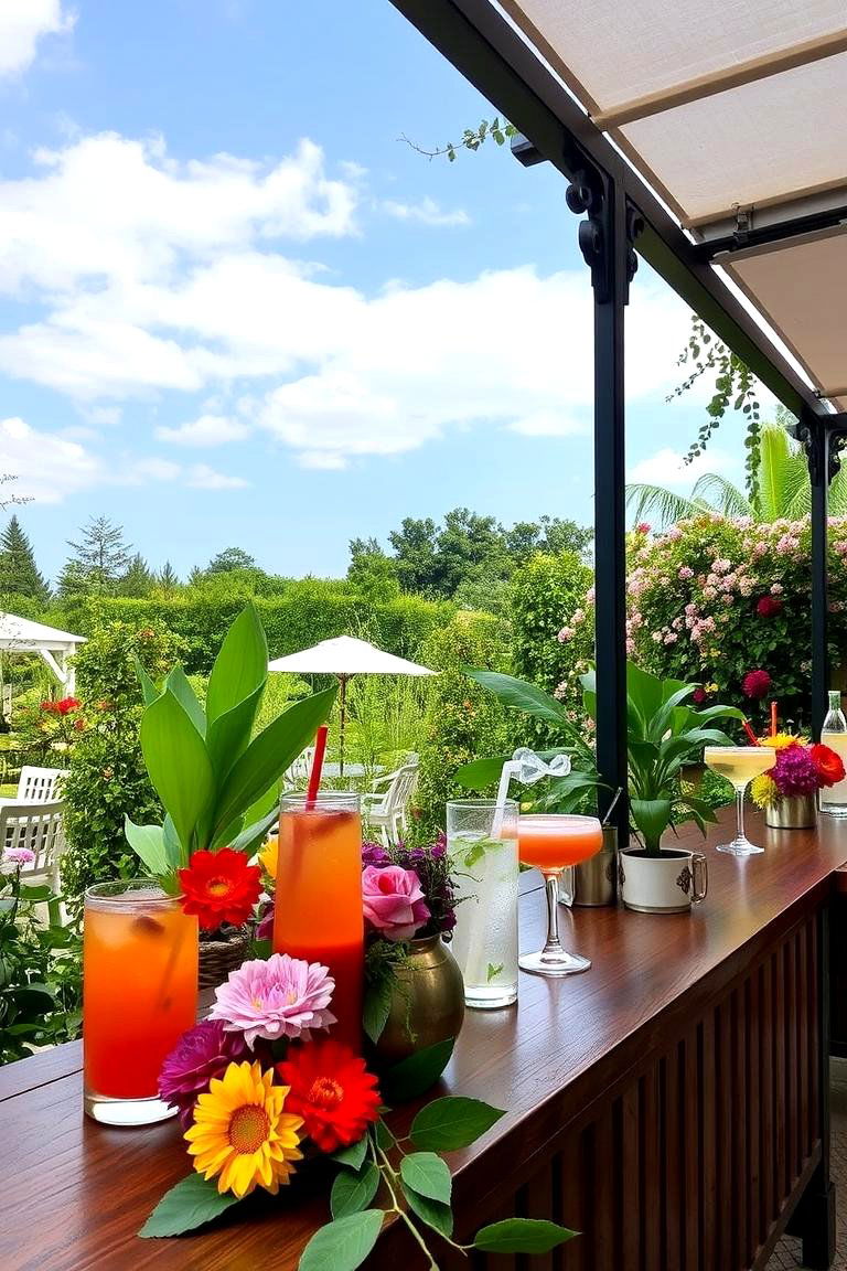 Garden Wedding Cocktail Bar - 24 Garden Wedding Ideas