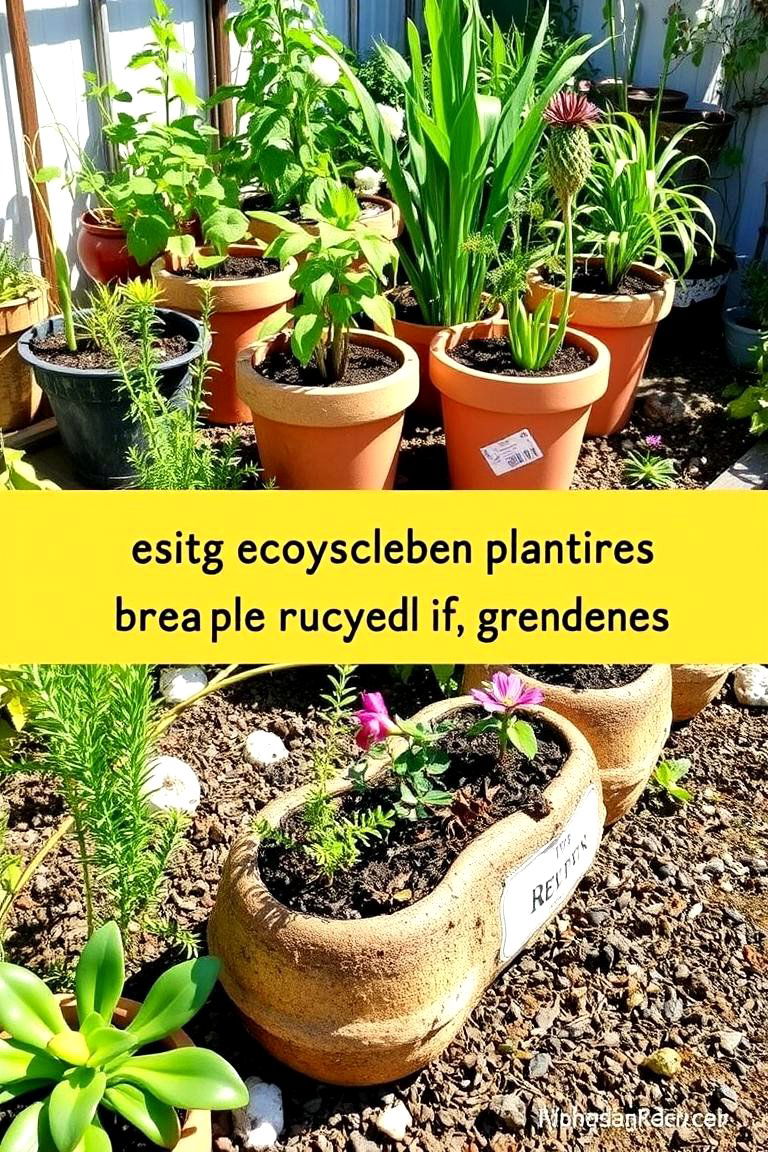 Garden with Recycled Materials - 24 Balcony Garden Ideas