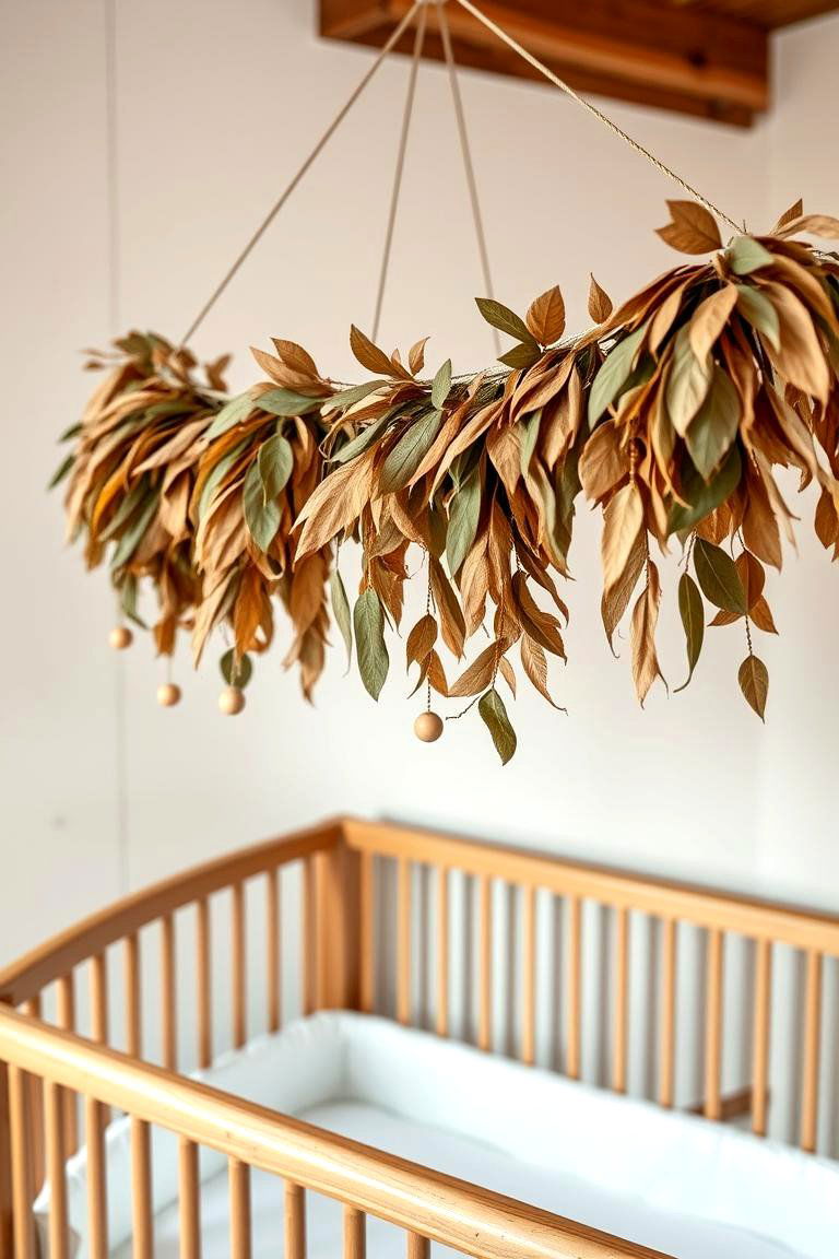 Garland of Natural Elements - 24 Rustic Nursery Ideas