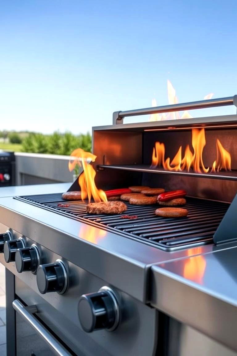 Gas Grill Pit for Convenience - 24 Bbq Pit Ideas