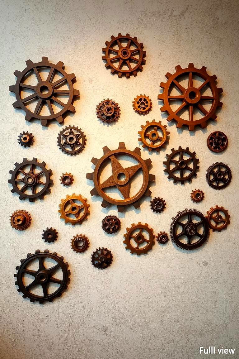 Gear and Cog Decor Displays - 24 Steampunk Interior Design Ideas
