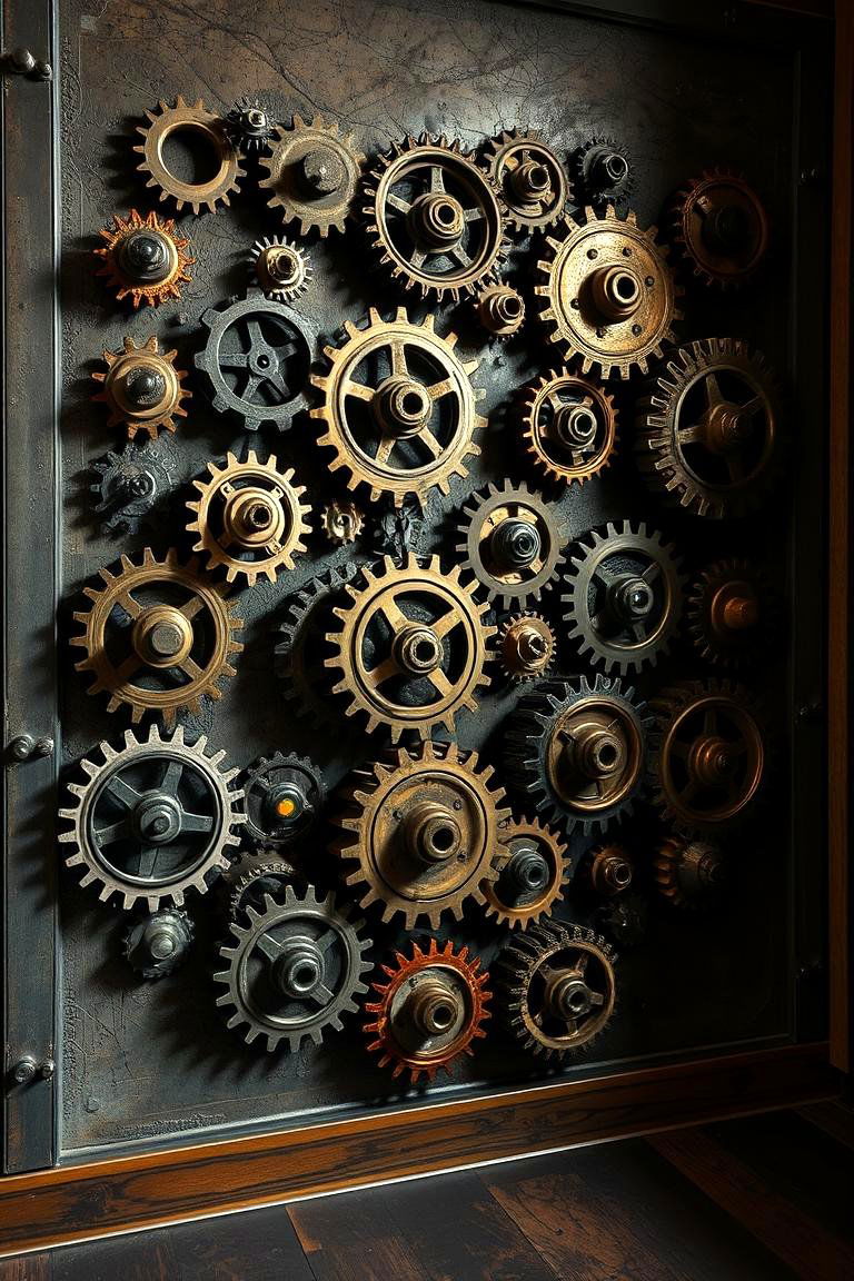 Gears and Cogs Decor - 24 Steampunk Living Room Ideas