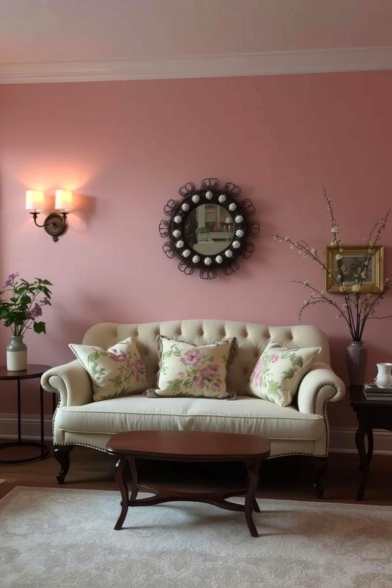 Gentle Dusty Rose - 24 Living Room Paint Colors
