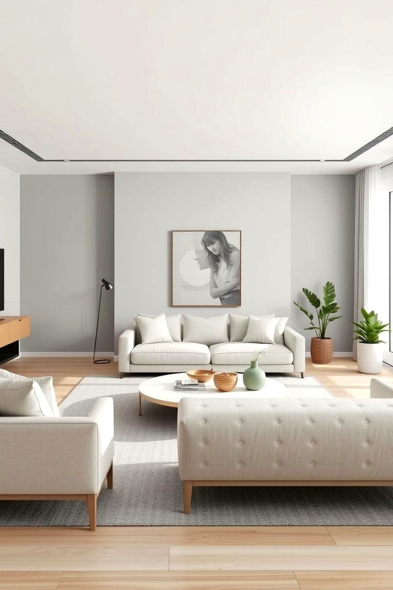 Gentle Gray Pastels - 24 Pastel Living Room Ideas