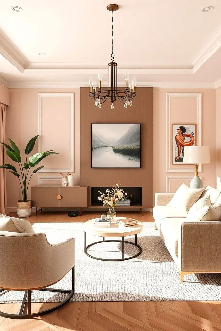 Gentle Pastel Blush Harmony - 24 Pastel Colour Ideas for Your Home