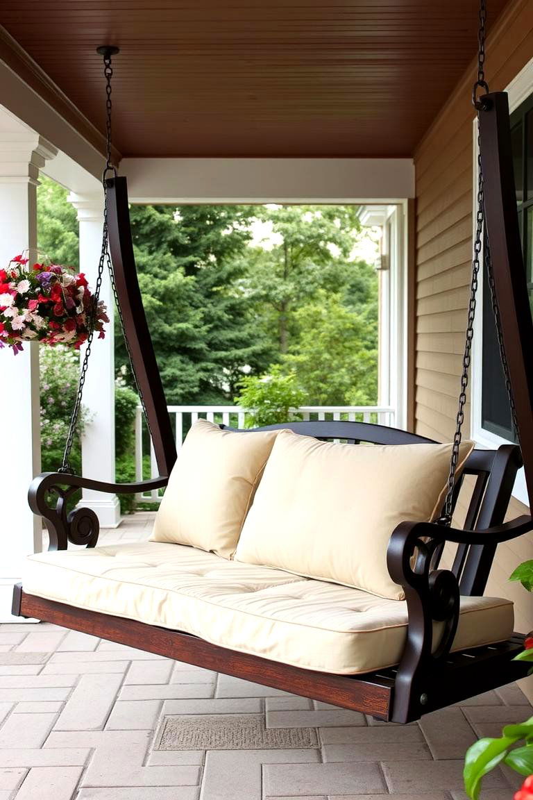 Gentle Patio Swing - 24 Outdoor Furniture Ideas