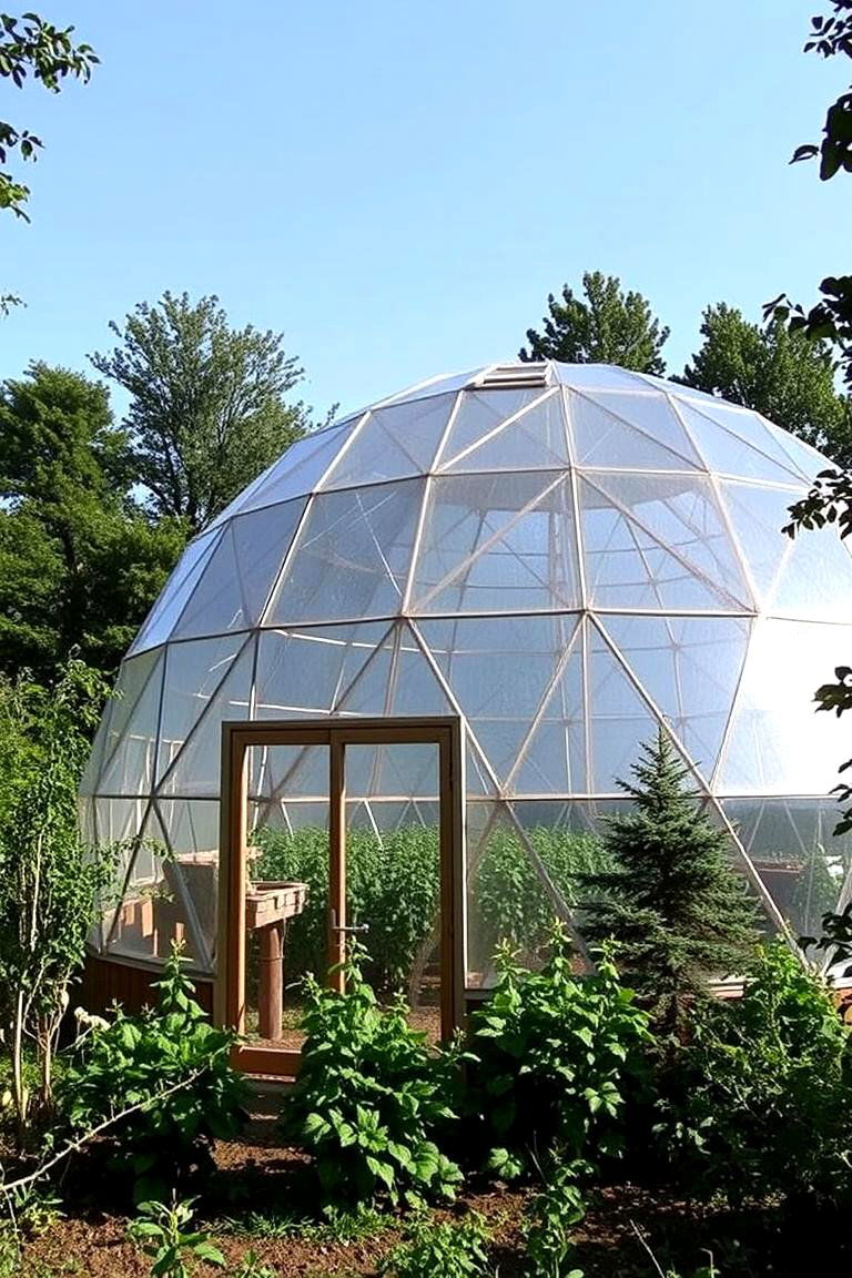 Geodesic Dome Greenhouse - 24 Fantasy Greenhouse Ideas