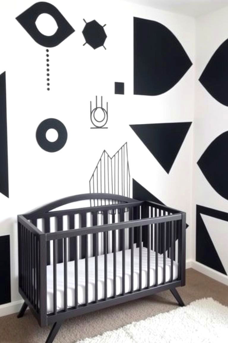 Geometric Black Patterns - 24 Black Nursery Ideas