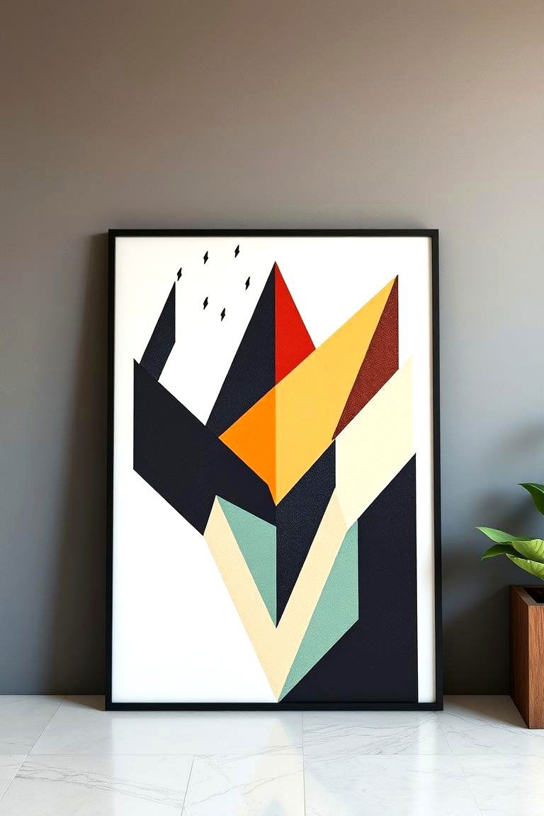 Geometric Boho Art Pieces - 24 Boho Wall Decor Ideas