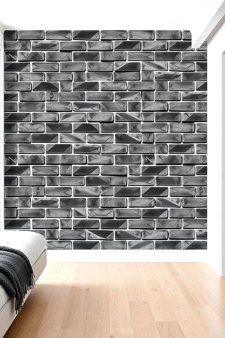 Geometric Brick Pattern Design - 24 Brick Wallpaper Ideas