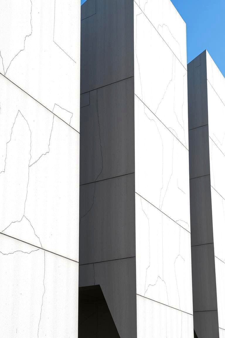 Geometric Concrete Panels - 24 Modern Siding Ideas for a Contemporary Home