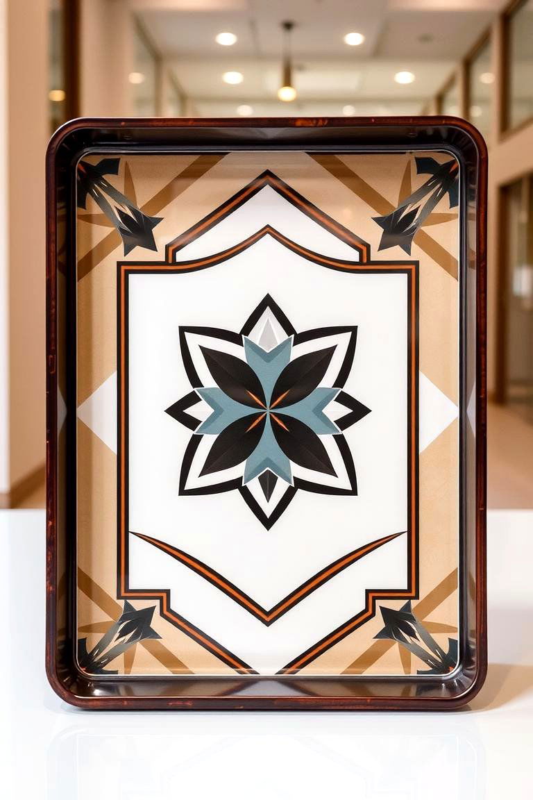 Geometric Design Tray - 24 Tray Decor Ideas