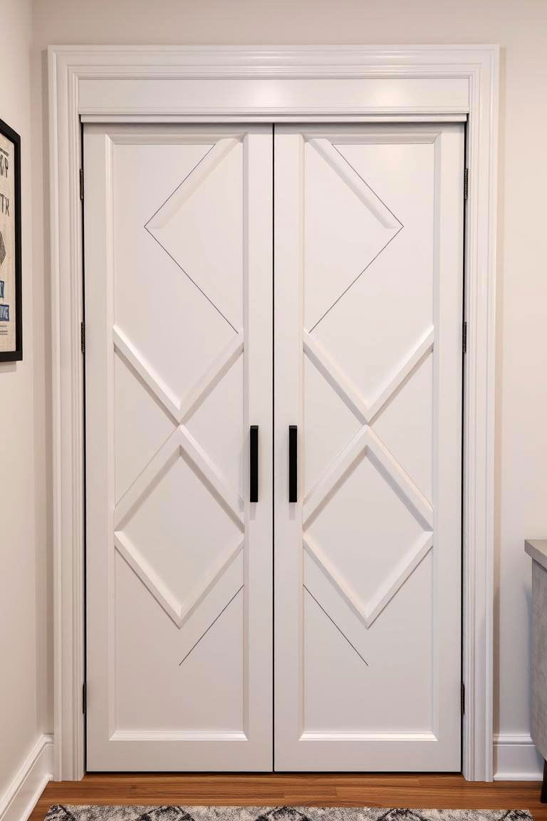Geometric Modern Edge - 24 closet door ideas