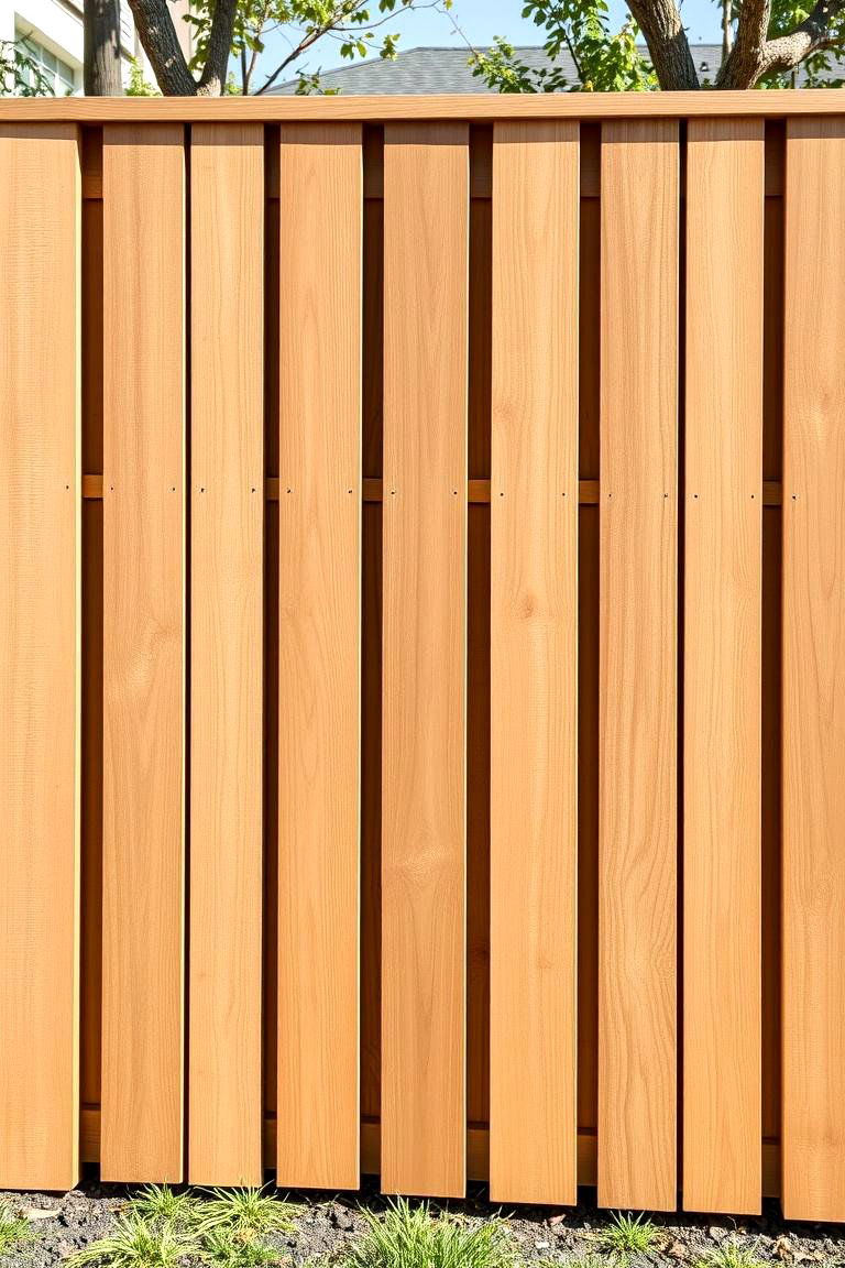 Geometric Pattern Board on Board Fence - 24 Board on Board Fence Ideas