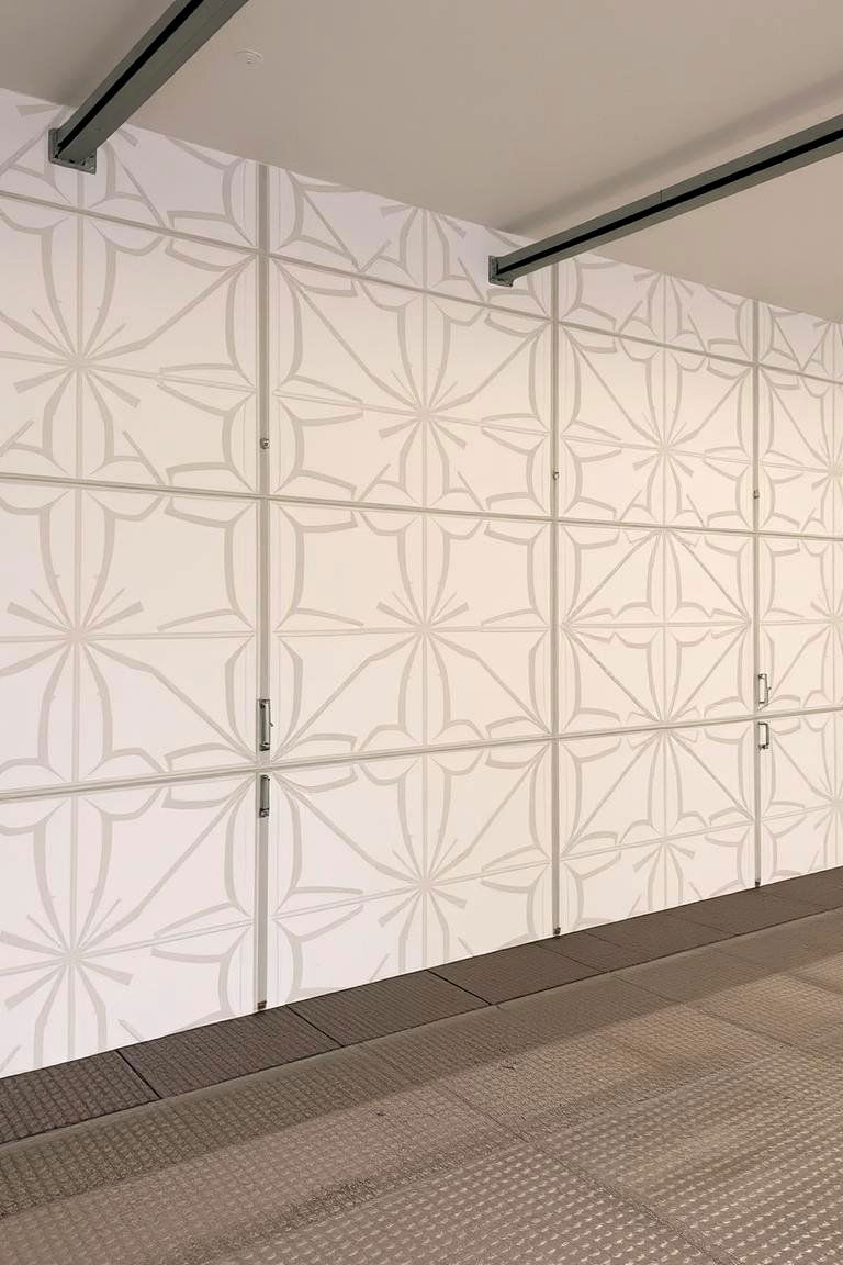 Geometric Pattern Designs - 24 Garage Wall Ideas