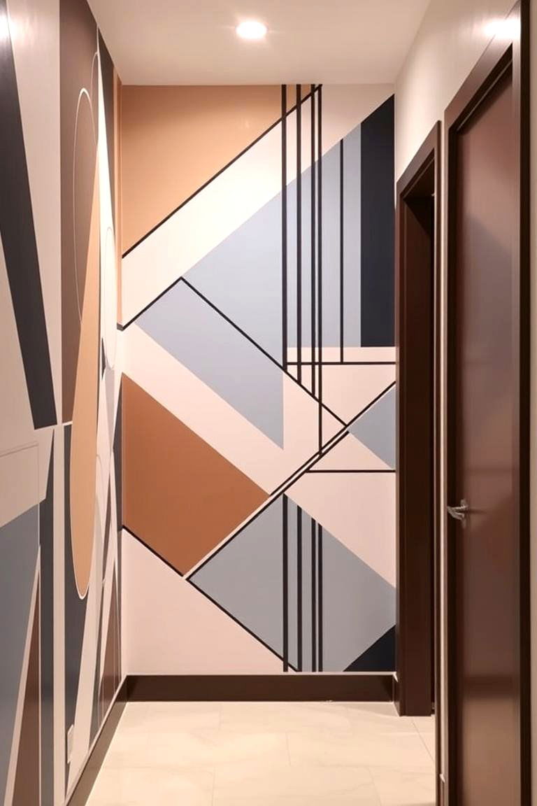 Geometric Pattern Mural - 24 Wall Mural Ideas