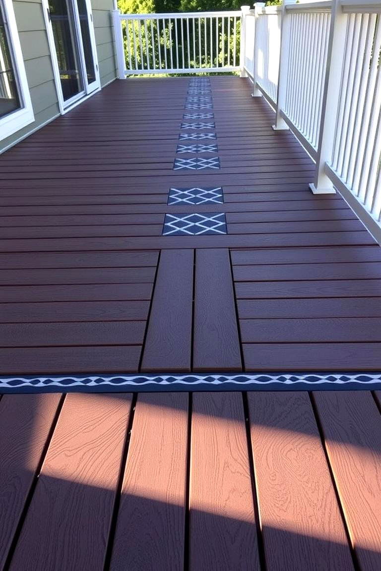 Geometric Pattern Skirting Vision - 24 Deck Skirting Ideas