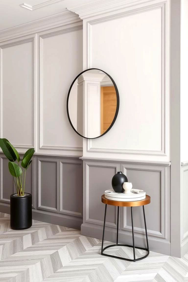 Geometric Pattern Wainscoting - 24 Living Room Wainscoting Ideas