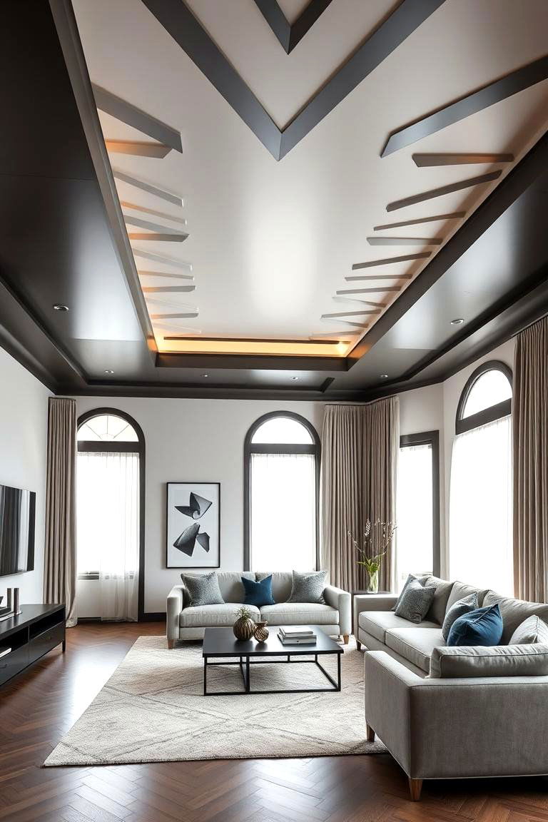 Geometric Patterned Molding - 24 Crown Molding Ideas