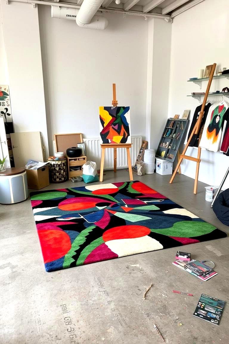 Geometric Patterned Rug - 24 Office Rug Ideas
