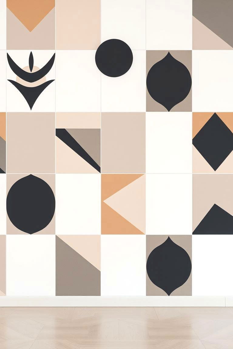 Geometric Patterned Walls - 24 Wall Decor Ideas