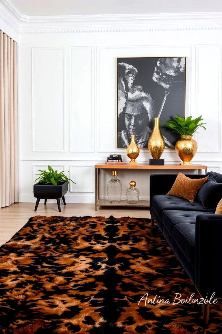 Geometric Patterns - 24 Glam Living Room Ideas
