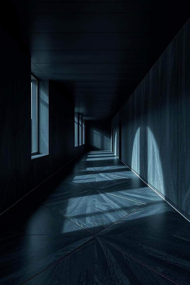 Geometric Patterns - 24 Dark Hallway Ideas