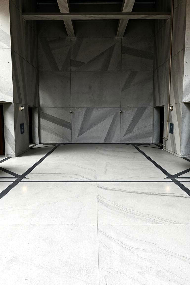 Geometric Patterns for Dynamic Floors - 24 Indoor Concrete Floor Paint Ideas