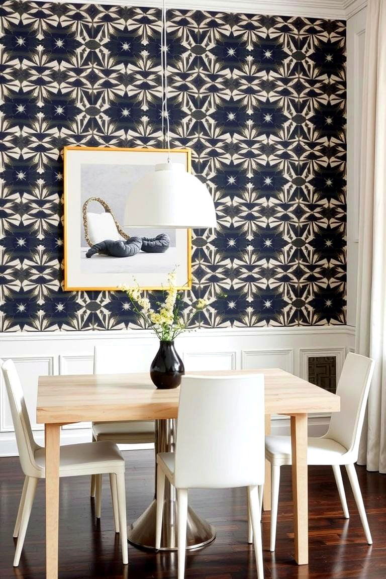 Geometric Patterns for Visual Interest - 24 Modern Dining Room Ideas