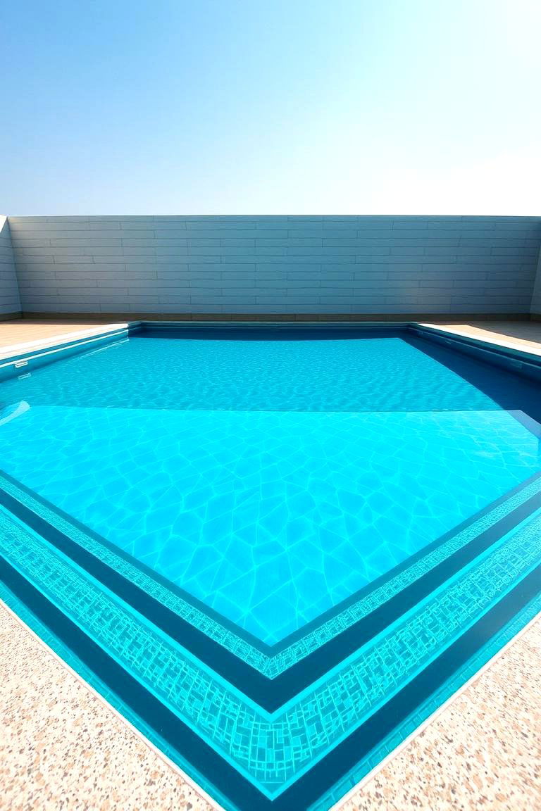 Geometric Pool Design - 24 Small Pool Ideas