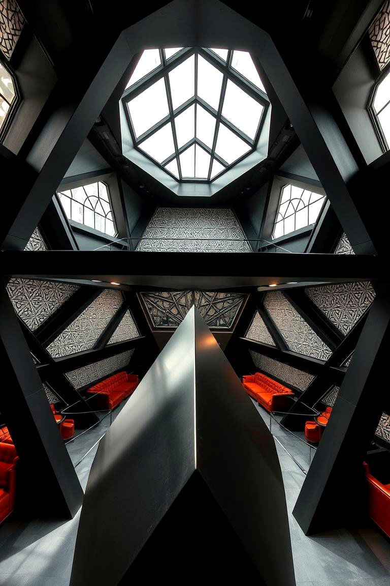 Geometric Shapes and Bold Lines - 24 Brutalist Interior Design Ideas