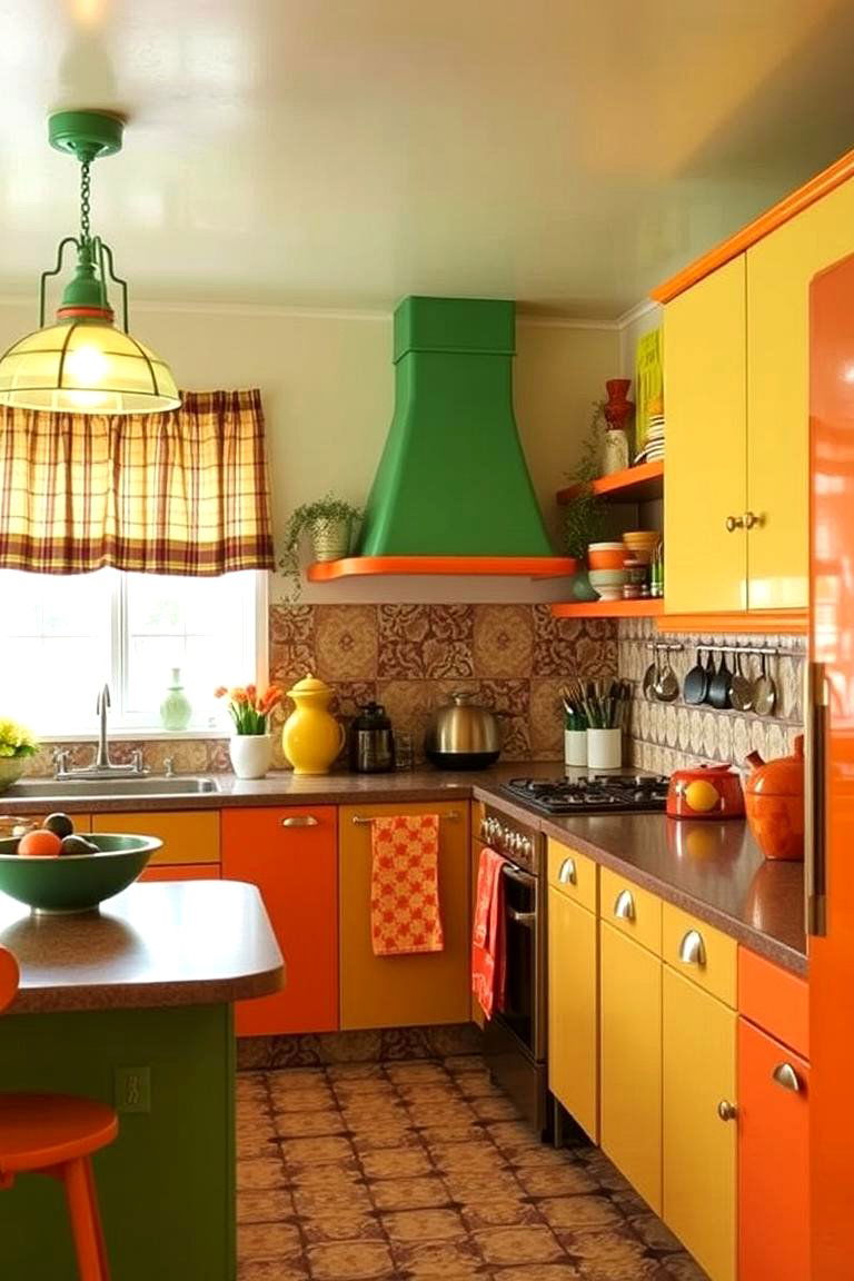 Geometric Wall Art and Accessories - 24 70s Kitchen Ideas
