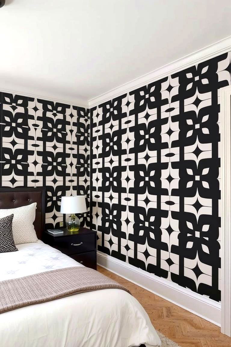 Geometric Wallpaper - 24 Geometric Accent Wall Ideas