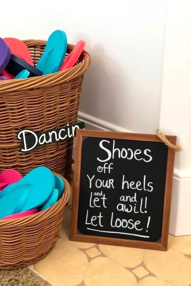 Get Ready to Dance Dancing Shoes Sign - 24 Wedding Sign Ideas
