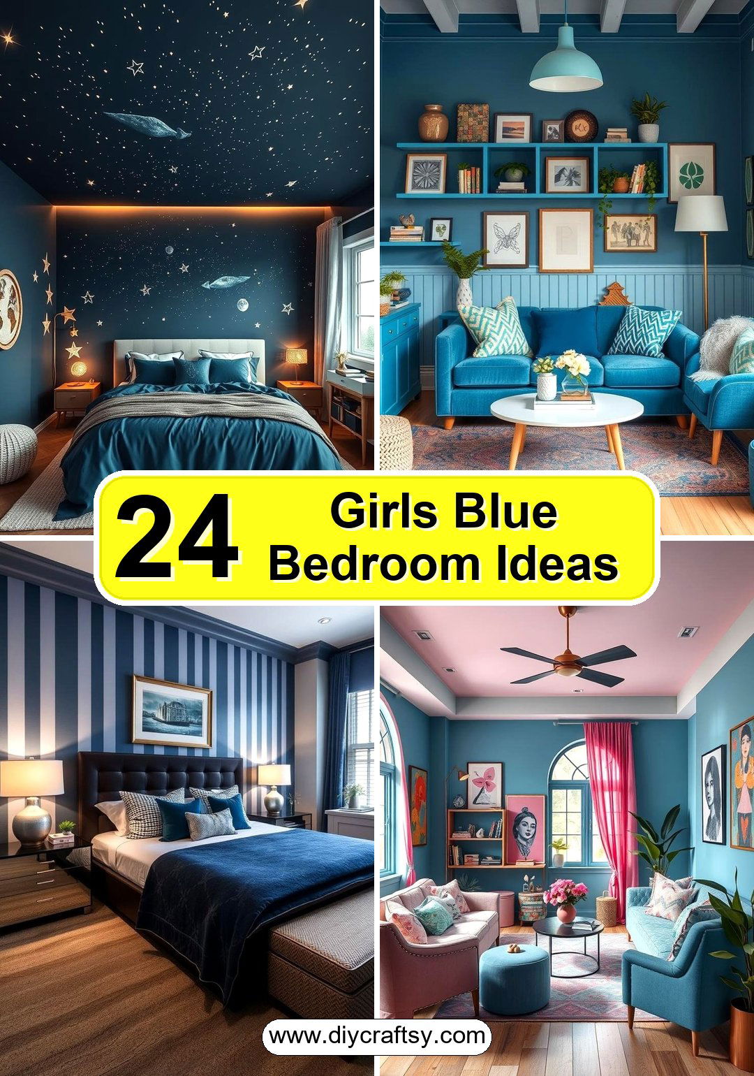 Girls Blue Bedroom Ideas
