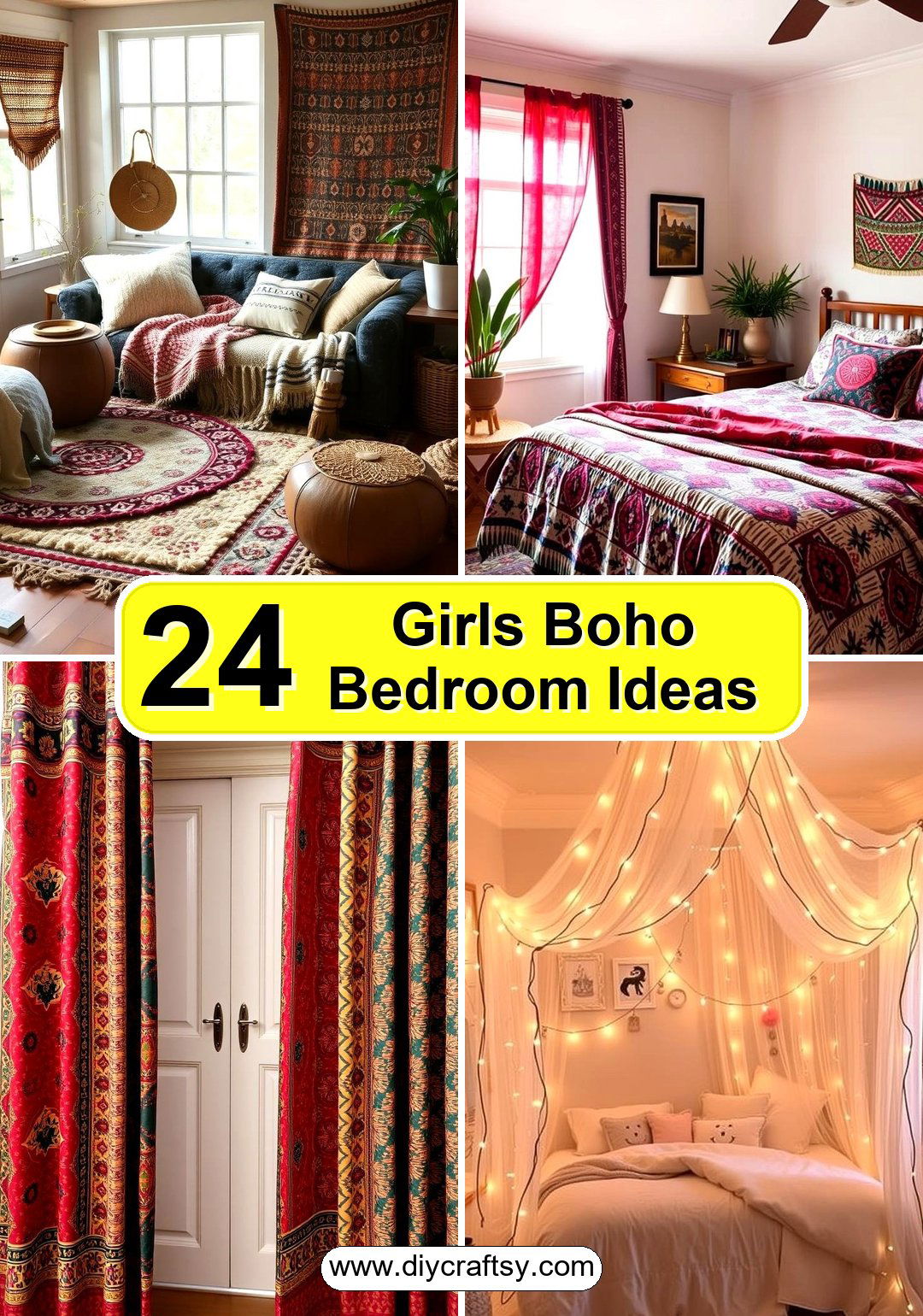 Girls Boho Bedroom Ideas