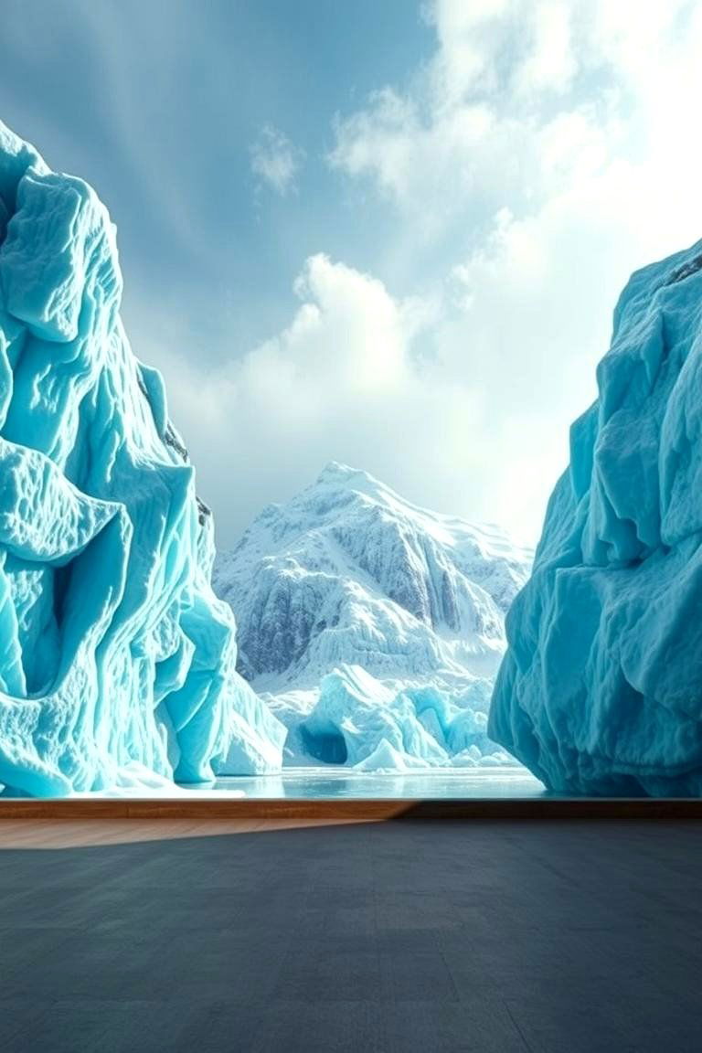 Glacial Mural Magic - 24 frozen room decor ideas