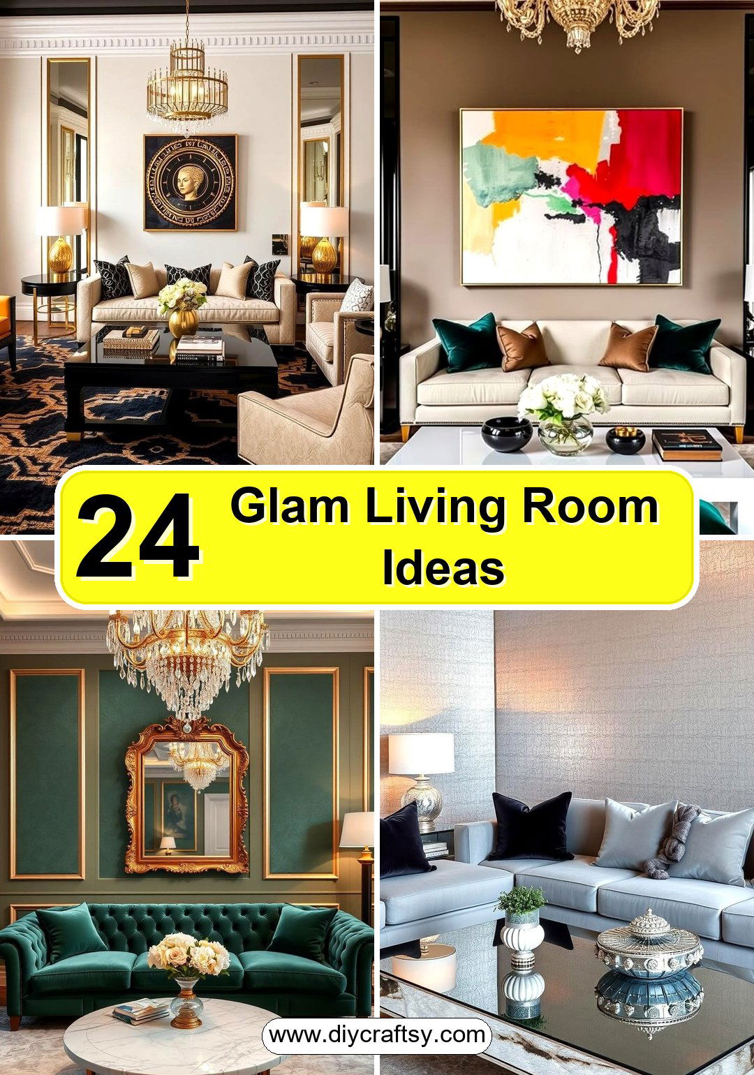 Glam Living Room Ideas