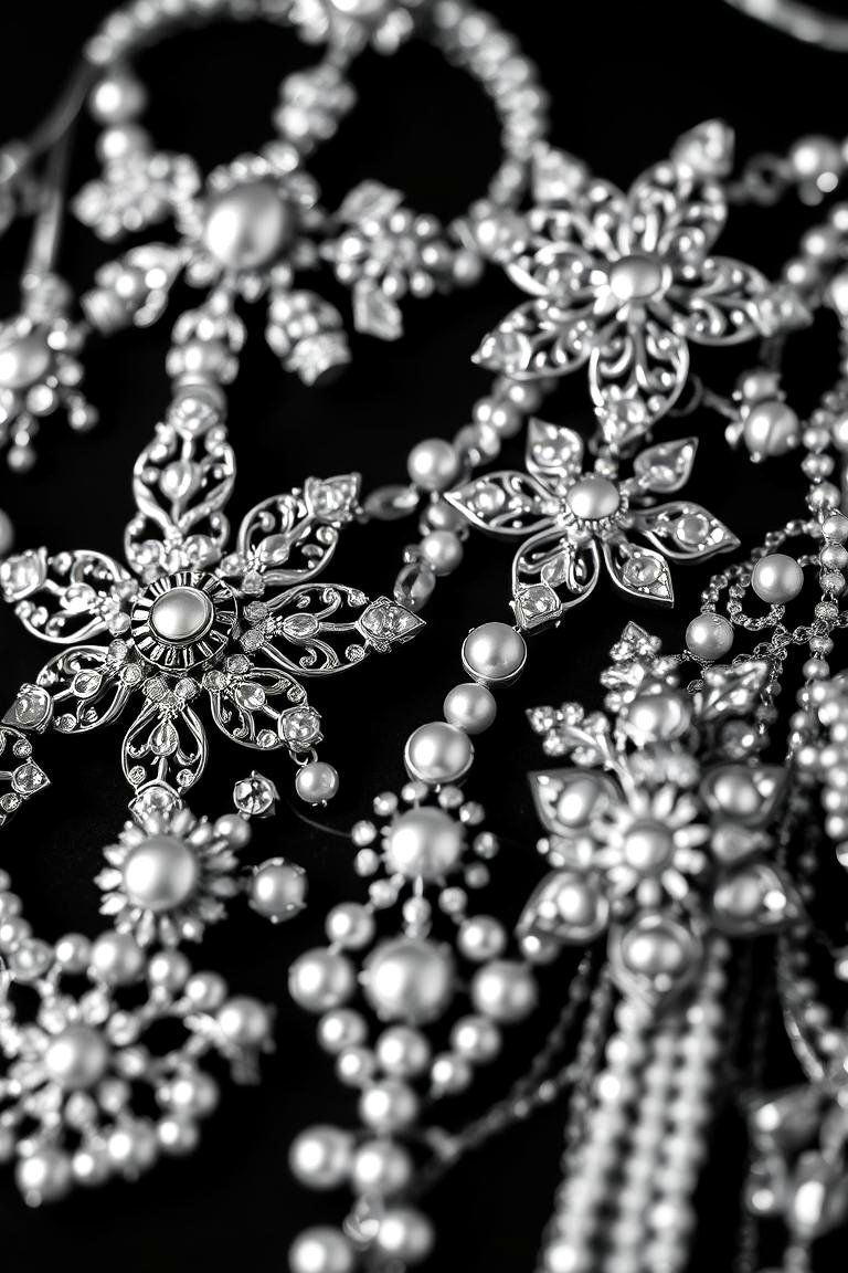 Glamorous Black and White Bridal Accessories - 24 Black and White Wedding Ideas
